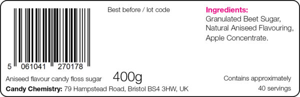 Aniseed Flavour Burst Candy Floss Sugar - Image 6