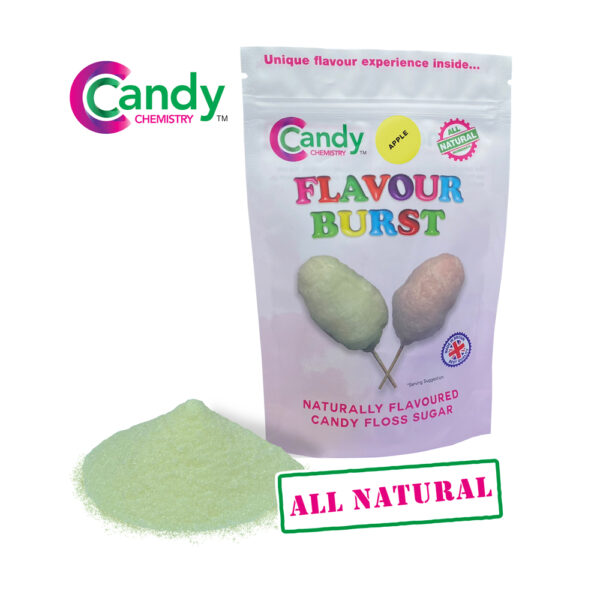 Apple Flavour Burst Candy Floss Sugar