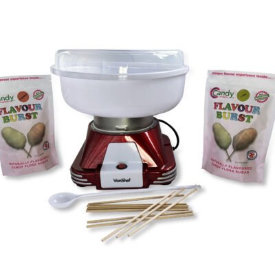 Candy Floss Machine + Selection Pack + Scoop + Sticks