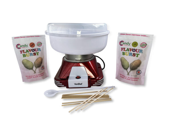 Candy Floss Machine + Selection Pack + Scoop + Sticks
