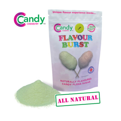 Lime Flavour Burst Candy Floss Sugar