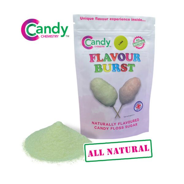 Lime Flavour Burst Candy Floss Sugar