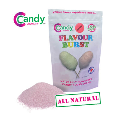 Raspberry Flavour Burst Candy Floss Sugar