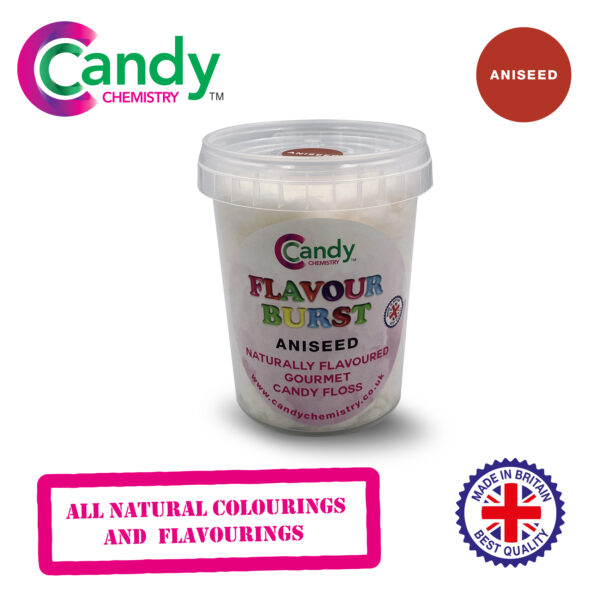 Aniseed Flavour Burst Natural Gourmet Candy Floss