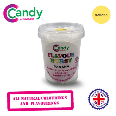 Banana Flavour Burst Natural Gourmet Candy Floss