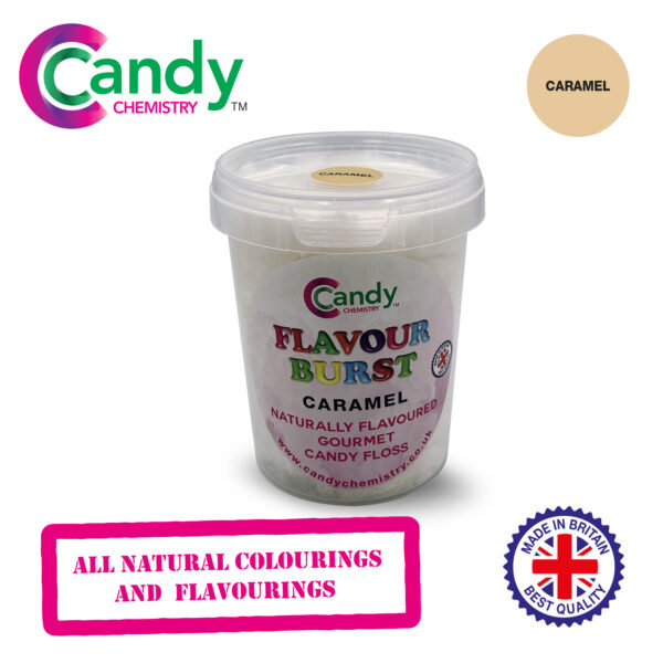 Caramel Flavour Burst Natural Gourmet Candy Floss