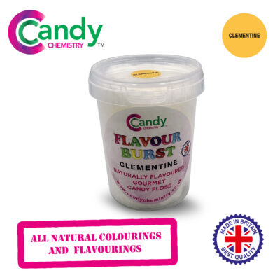 Clementine Flavour Burst Natural Gourmet Candy Floss