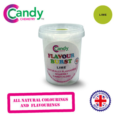 Lime Flavour Burst Natural Gourmet Candy Floss