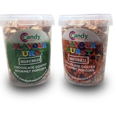 Chilli Chocolate Coated Gourmet Popcorn - MILD + HOT 80g (Twin Pack)