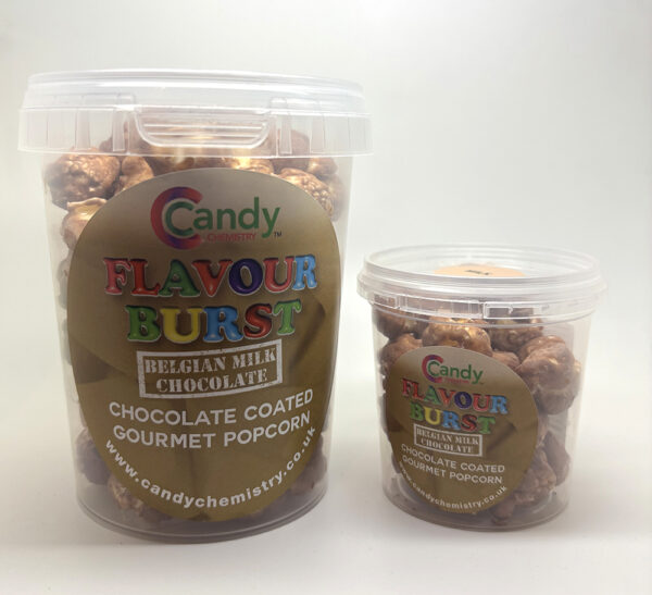 Belgian Milk Chocolate Coated Gourmet Popcorn 20g & 75g - Image 2