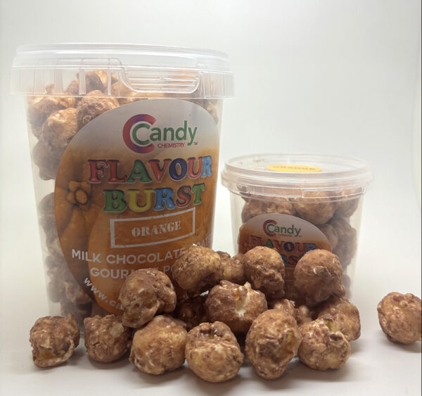 Orange Milk Chocolate Coated Gourmet Popcorn 20g & 75g