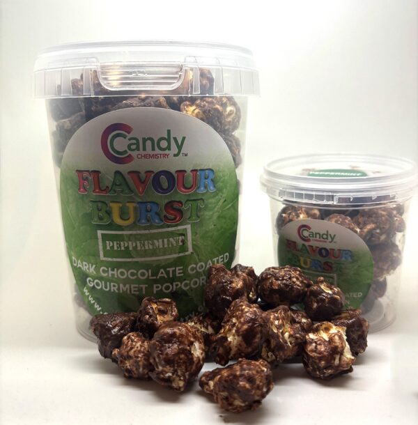 Peppermint Dark Chocolate Coated Gourmet Popcorn 20g & 75g