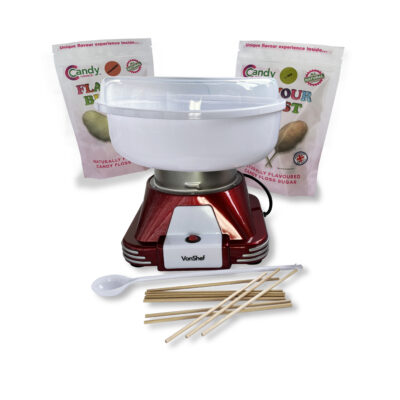 Candy Floss Machine + Selection Pack + Scoop + Sticks
