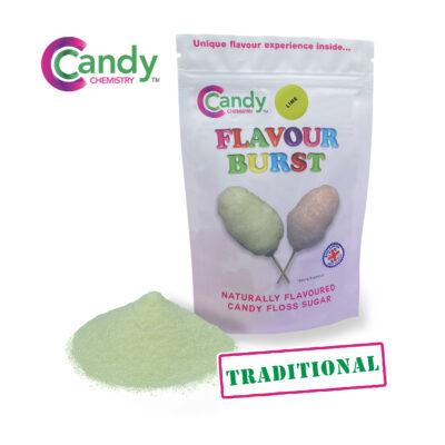 Lime Flavour Burst Traditional Candy Floss Sugar