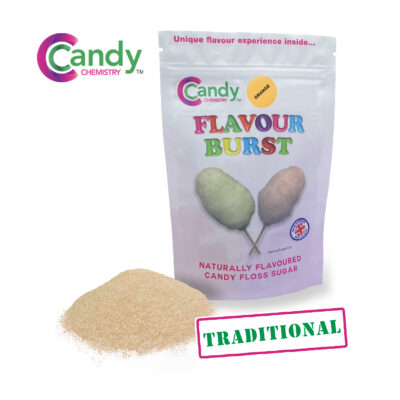 Orange Flavour Burst Traditional Candy Floss Sugar