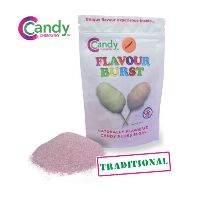 Strawberry Flavour Burst Traditional Candy Floss Sugar