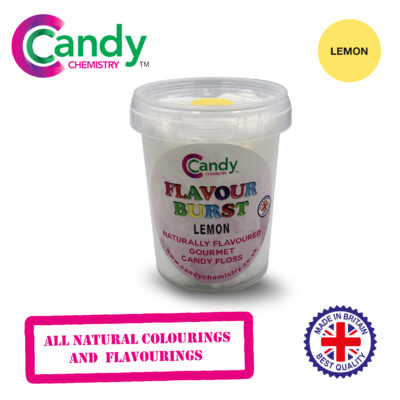 Lemon Flavour Burst Natural Gourmet Candy Floss